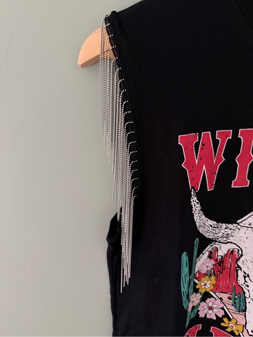 Ruby & Lace Black Graphic Western Rodeo Tank Top NWT Size S - Picture 3 of 7